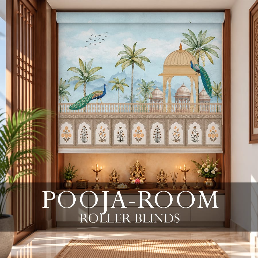 Pooja Room - Roller Blinds