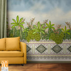 Beautiful painting of a garden scene Wallpaper [WP-FVA-002]