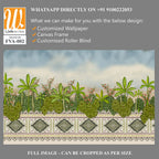 Beautiful painting of a garden scene Wallpaper [WP-FVA-002]