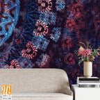 Radha and Krishna portrayed in a mystical setting Wallpaper [WP-FVA-158]