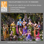 Sculpture of Radha and Krishna Wallpaper [WP-FVA-159]