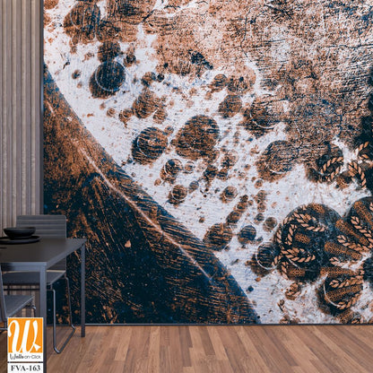 Modern and Intricate dark brown mandala pattern Wallpaper [WP-FVA-163]