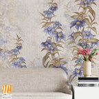 Subtle pattern of periwinkle blue flowers [WP-FVA-171]