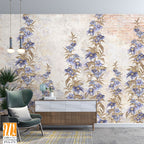 Subtle pattern of periwinkle blue flowers [WP-FVA-171]