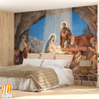 Watercolor painting of the Nativity scene [WP-FVA-191]