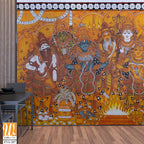 Mural painting of Krishna in Guruvayur Temple [WP-FVA-207]