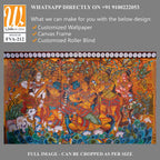 Mural painting of Radha Krishna Marriage [WP-FVA-212]