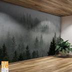 Pine Trees in the mist of an evergreen forest [WP-FVA-303]
