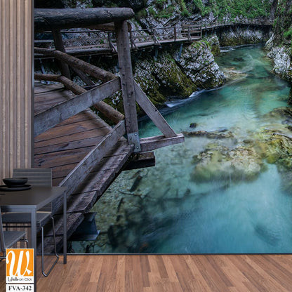 Vintgar Bridge in Bled, Slovenia [WP-FVA-342]