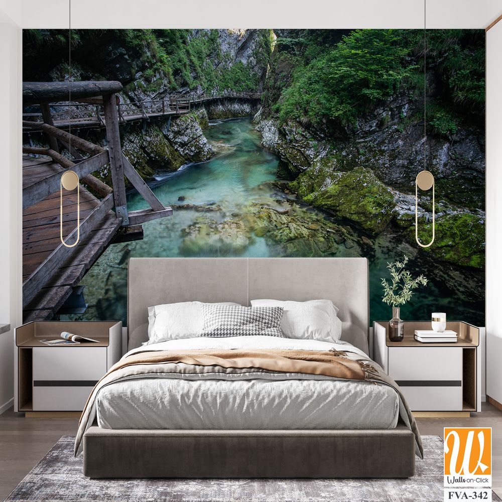 Vintgar Bridge in Bled, Slovenia [WP-FVA-342]