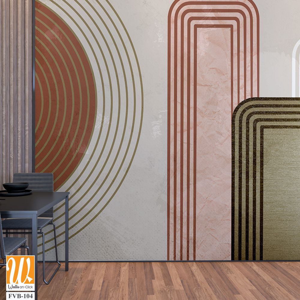 Mid-century modern abstract geometric shapes [WP-FVB-104]