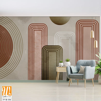 Mid-century modern abstract geometric shapes [WP-FVB-104]