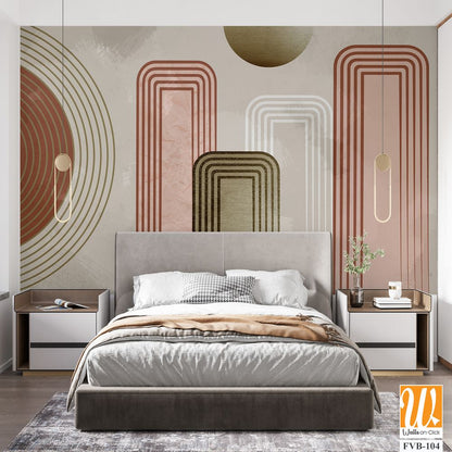 Mid-century modern abstract geometric shapes [WP-FVB-104]