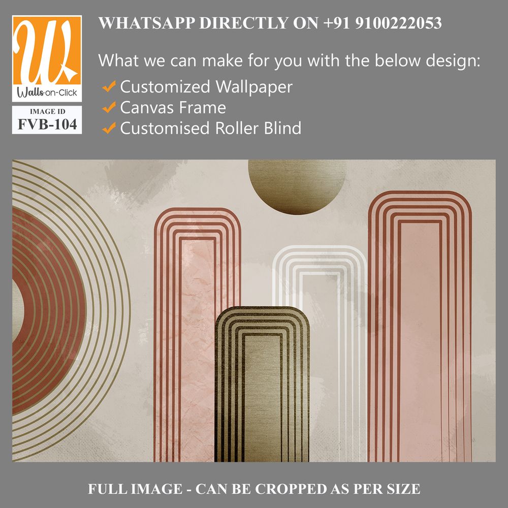 Mid-century modern abstract geometric shapes [WP-FVB-104]
