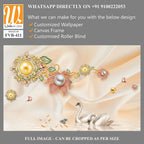 3D wallpaper with golden and silver pearls [WP-FVB-411]