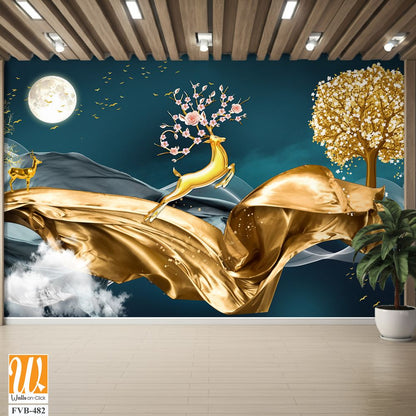 The mighty deer - 3D Wallpaper [WP-FVB-482]