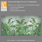 Birds of paradise among banana leaves Wallpaper [WP-FVC-071]