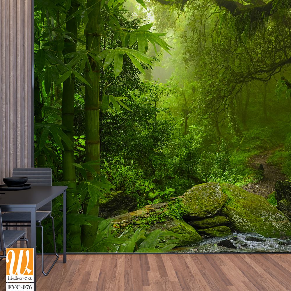 A jungle landscape with a bamboo forest Wallpaper [WP-FVC-076]