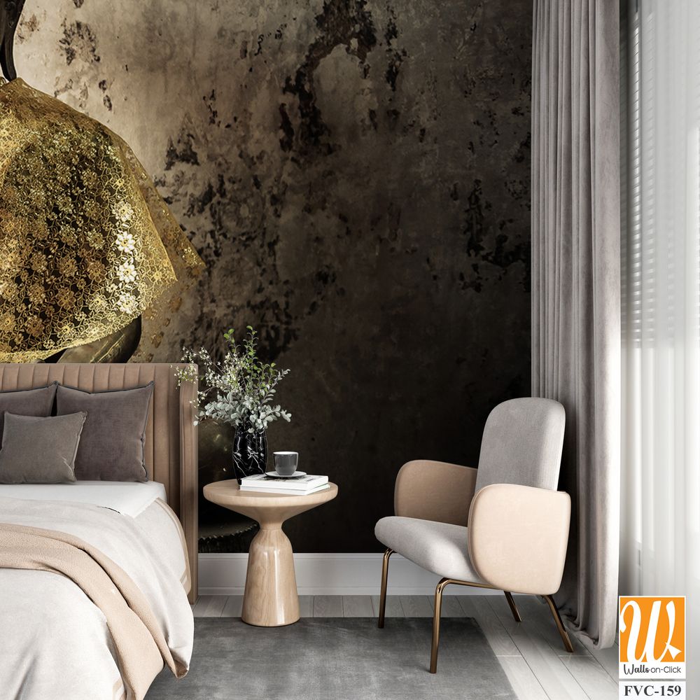 Thai Buddha statue, seated in meditation Wallpaper [WP-FVC-159]
