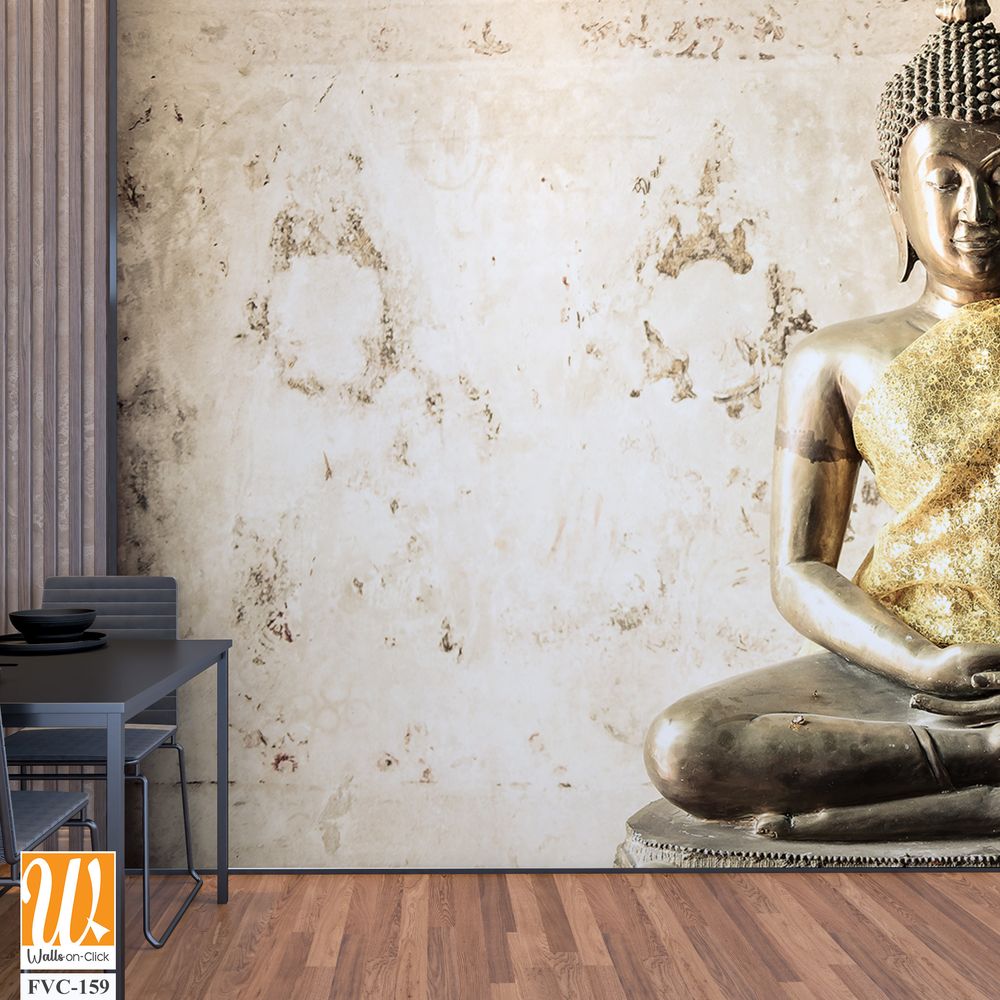 Thai Buddha statue, seated in meditation Wallpaper [WP-FVC-159]