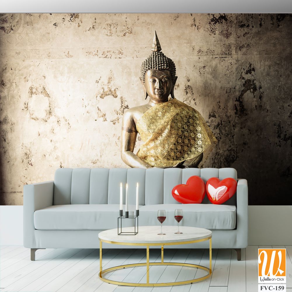 Thai Buddha statue, seated in meditation Wallpaper [WP-FVC-159]