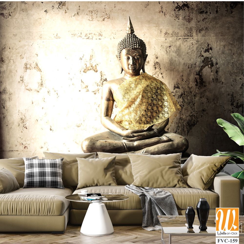 Thai Buddha statue, seated in meditation Wallpaper [WP-FVC-159]