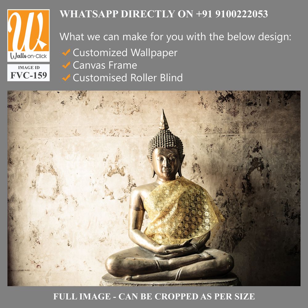 Thai Buddha statue, seated in meditation Wallpaper [WP-FVC-159]