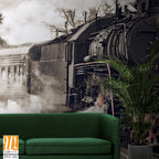 Vintage steam train with billowing smoke Wallpaper [WP-FVC-191]