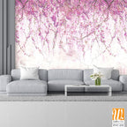 Wall mural with hanging wisteria Wallpaper [WP-FVC-232]