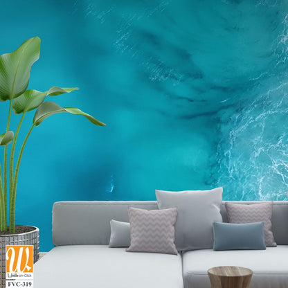 Beautiful beach with waves and sand Wallpaper [WP-FVC-319]