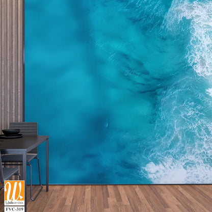 Beautiful beach with waves and sand Wallpaper [WP-FVC-319]