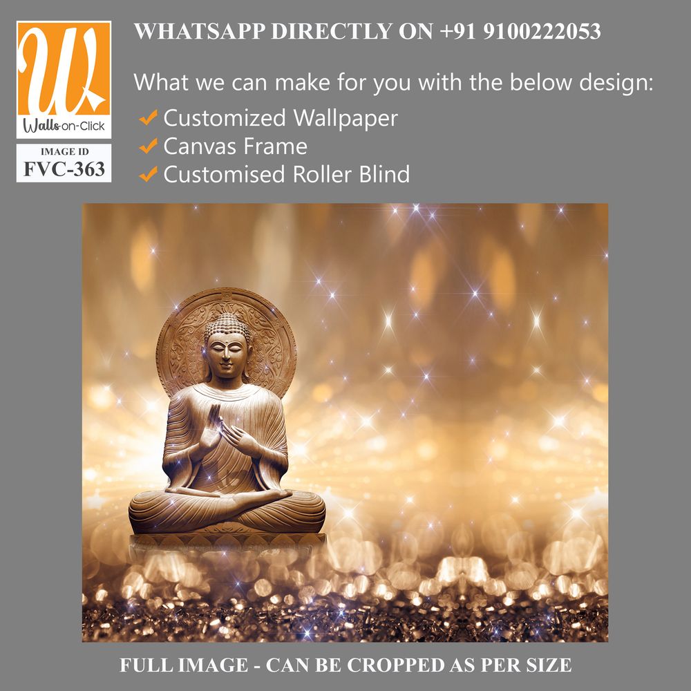Buddha with sparkling lights Wallpaper [WP-FVC-363]