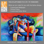 Painting of Lord Krishna playing the flute [WP-FVC-496]