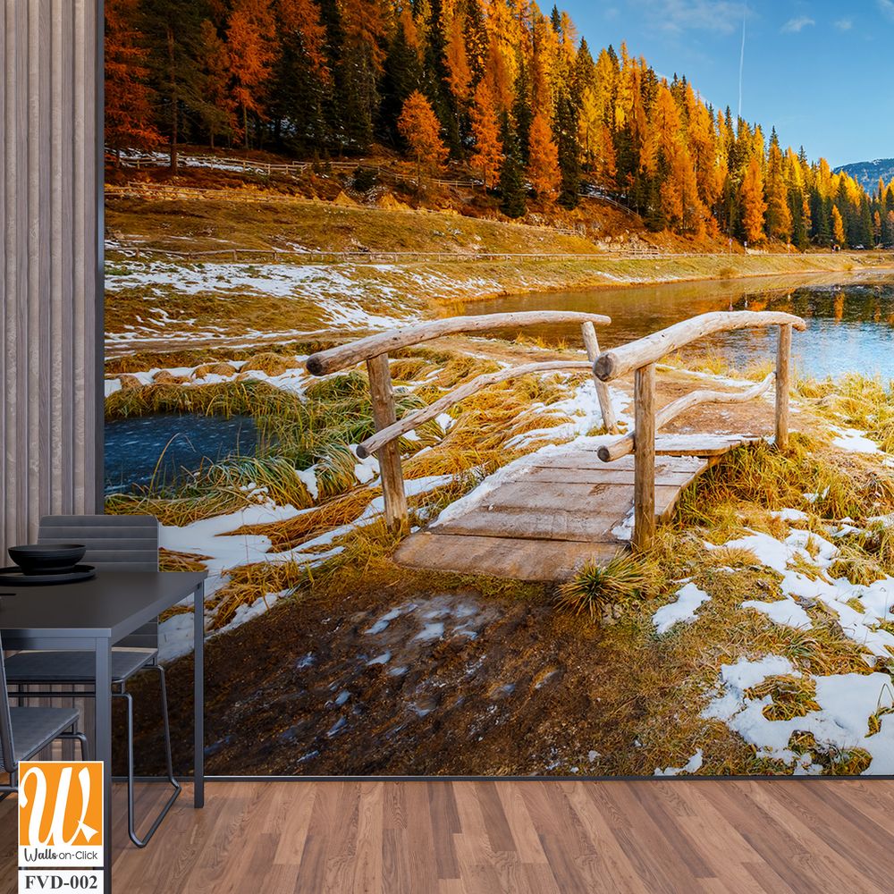 Autumn landscape of Lake Desiena Wallpaper [WP-FVD-002]
