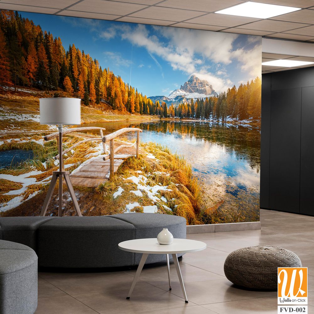 Autumn landscape of Lake Desiena Wallpaper [WP-FVD-002]