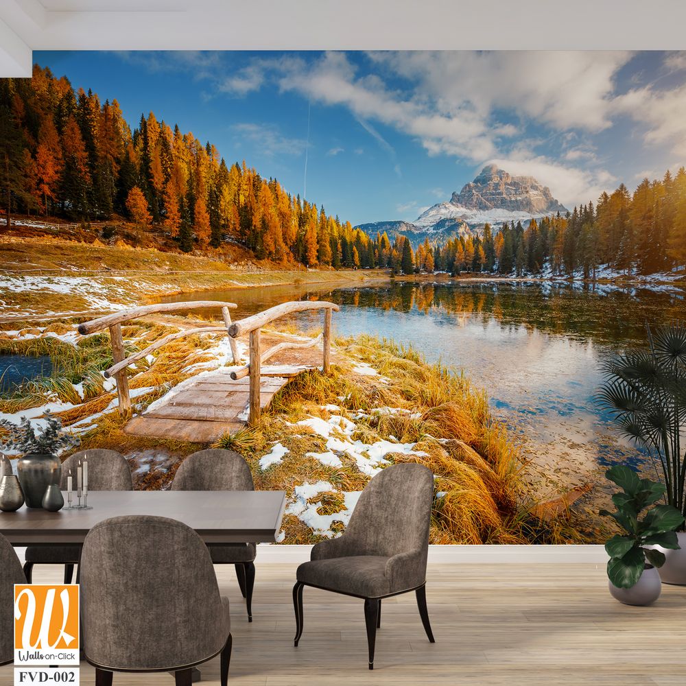 Autumn landscape of Lake Desiena Wallpaper [WP-FVD-002]