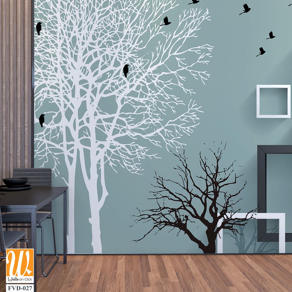 3D modern abstract wall mural with square frames [WP-FVD-027]