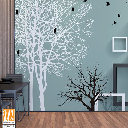 3D modern abstract wall mural with square frames [WP-FVD-027]