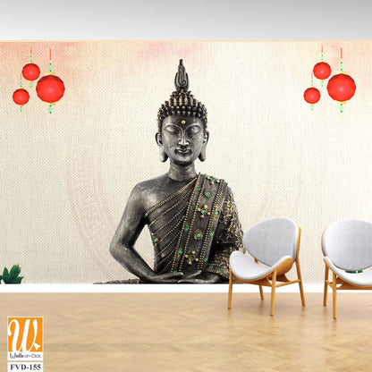 Buddha statue in the lotus pose [WP-FVD-155]