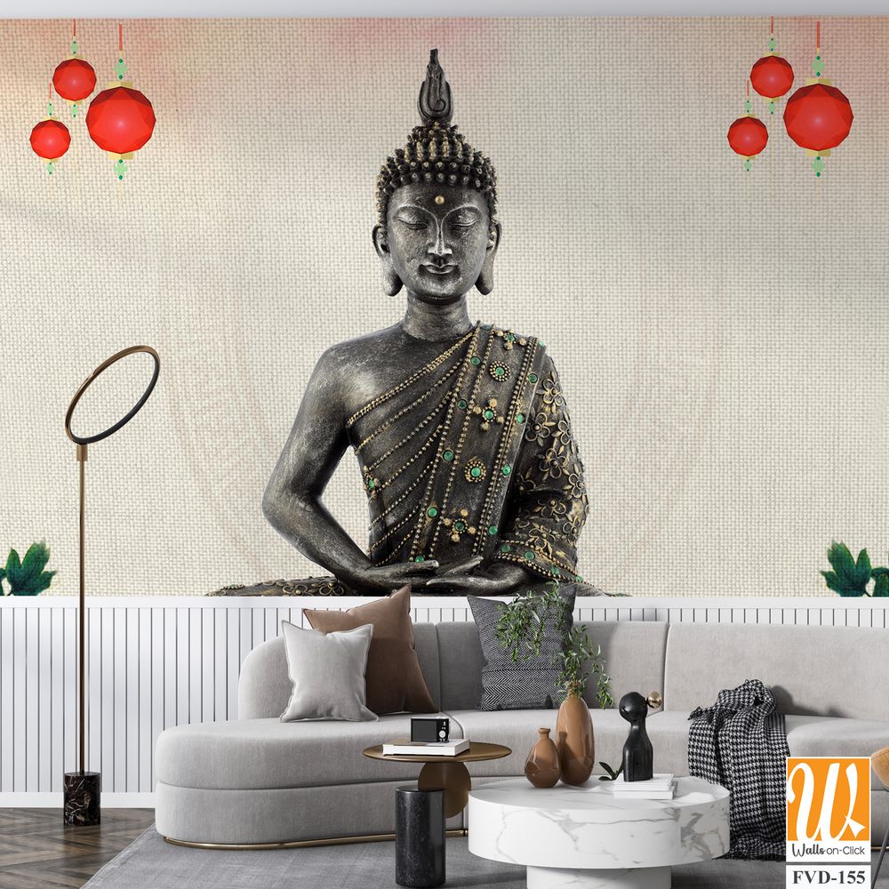 Buddha statue in the lotus pose [WP-FVD-155]