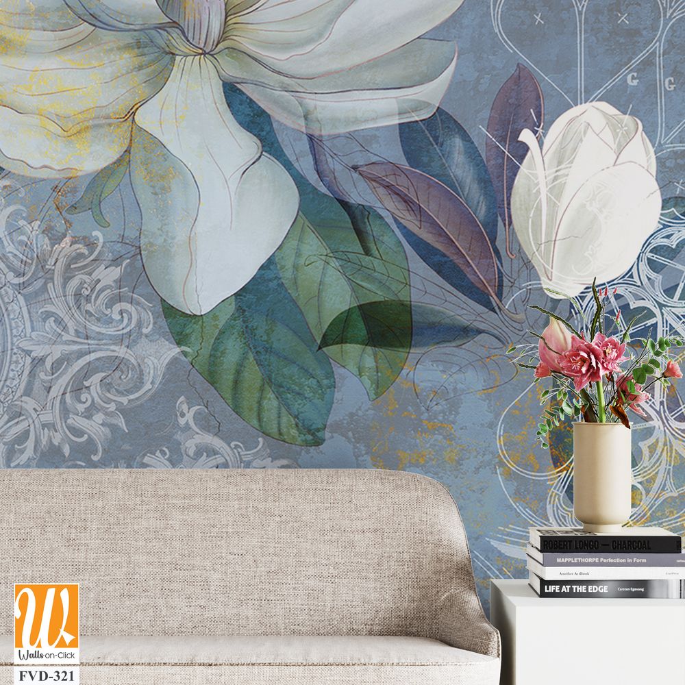 Abstract magnolia and floral pattern [WP-FVD-321]