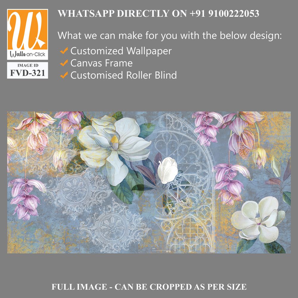 Abstract magnolia and floral pattern [WP-FVD-321]