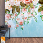 Whimsical watercolor floral backdrop [WP-FVD-427]