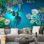 Fantasy background with a flying parrot [WP-FVE-002]