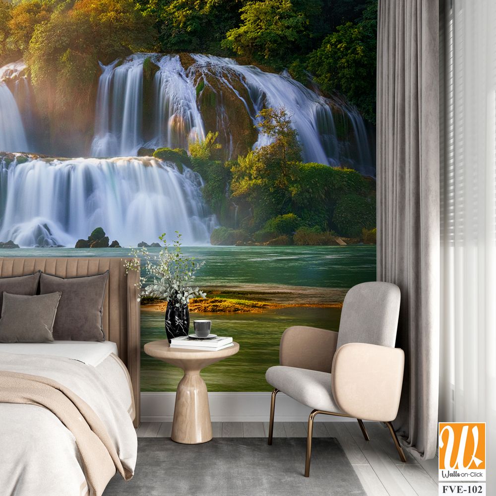 Majestic ancient waterfall Wallpaper [WP-FVE-102]