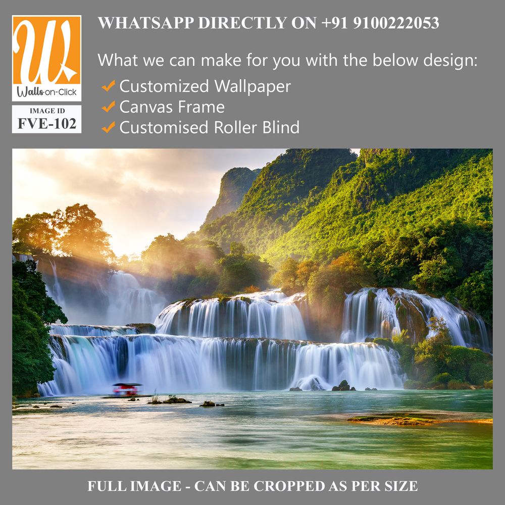 Majestic ancient waterfall Wallpaper [WP-FVE-102]