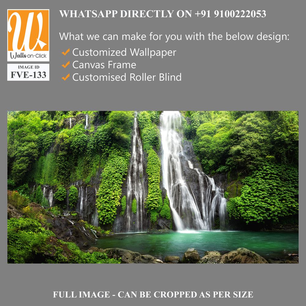 Breathtaking view of the iconic Waterfall in Bali [WP-FVE-133]