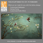 Mural painting of birds flying in the sky [WP-FVE-436]