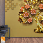 3D floral tree of life with birds [WP-FVF-146]