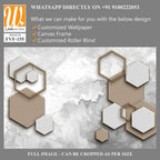 Modern design with hexagons and a marble effect [WP-FVF-155]